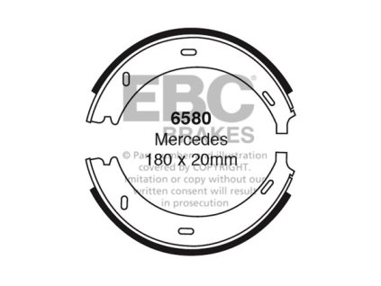 Zadné brzdové čeľuste (6580)