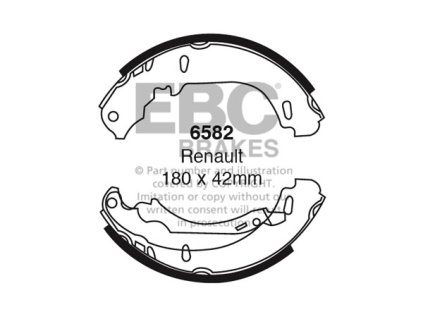 Zadné brzdové čeľuste (6582)