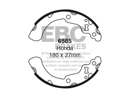 Zadné brzdové čeľuste (6585)