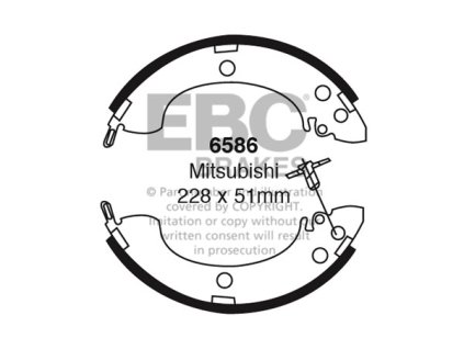 Zadné brzdové čeľuste (6586)