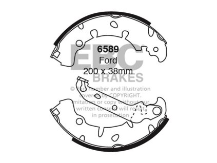 Zadné brzdové čeľuste (6589)