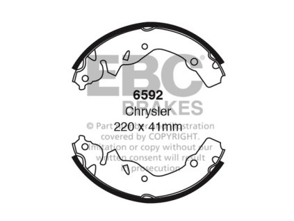 Zadné brzdové čeľuste (6592)