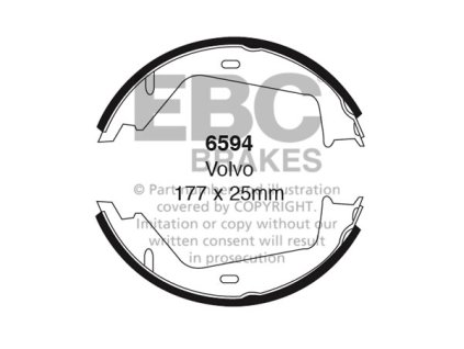 Zadné brzdové čeľuste (6594)