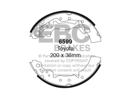 Zadné brzdové čeľuste (6599)