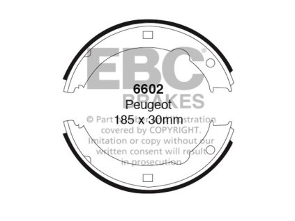 Zadné brzdové čeľuste (6602)