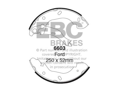 Zadné brzdové čeľuste (6603)