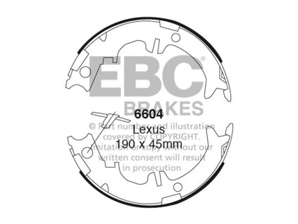 Zadné brzdové čeľuste (6604)