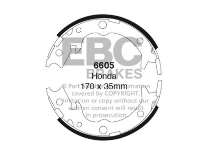 Zadné brzdové čeľuste (6605)