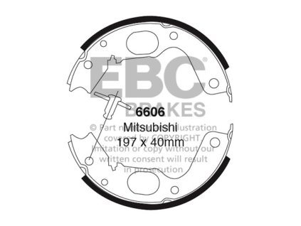 Zadné brzdové čeľuste (6606)