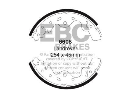 Zadné brzdové čeľuste (6608)