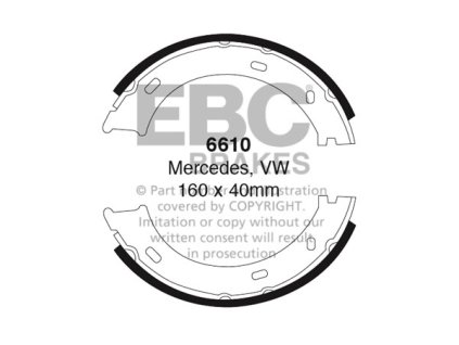 Zadné brzdové čeľuste (6610)