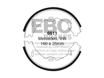 Zadné brzdové čeľuste (6611)