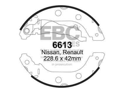 Zadné brzdové čeľuste (6613)