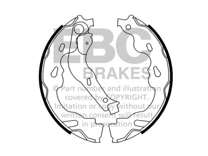 Zadné brzdové čeľuste (6614)