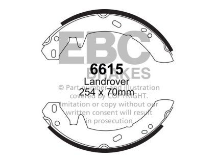 Zadné brzdové čeľuste (6615)