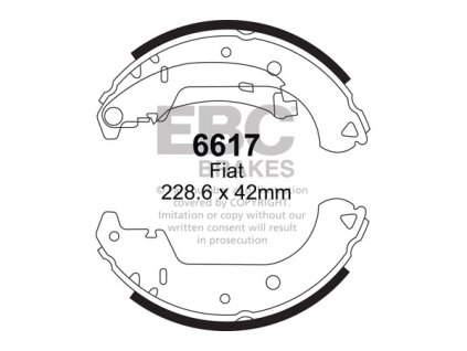 Zadné brzdové čeľuste (6617)