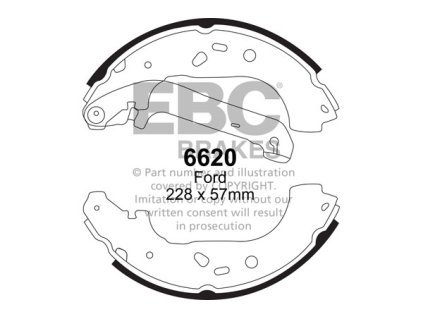 Zadné brzdové čeľuste (6620)