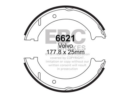 Zadné brzdové čeľuste (6621)