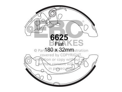 Zadné brzdové čeľuste (6625)