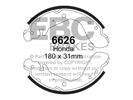 Zadné brzdové čeľuste (6626)