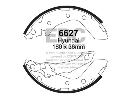 Zadné brzdové čeľuste (6627)