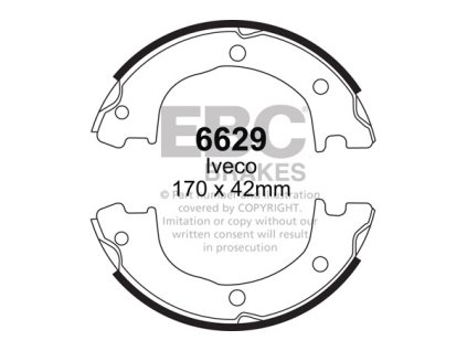 Zadné brzdové čeľuste (6629)