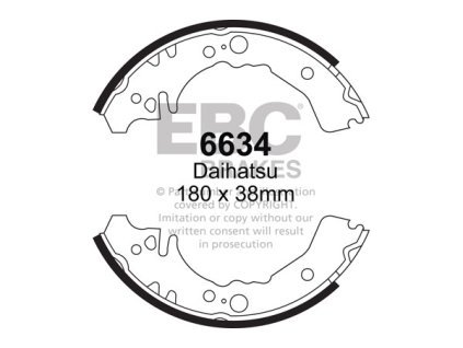 Zadné brzdové čeľuste (6634)