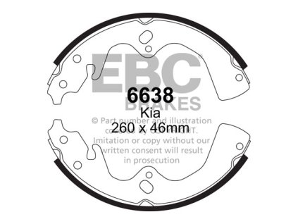 Zadné brzdové čeľuste (6638)