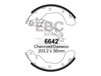 Zadné brzdové čeľuste (6642)