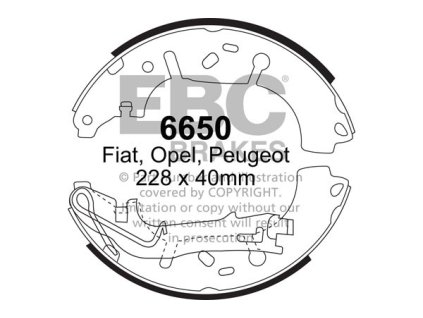 Zadné brzdové čeľuste (6650)