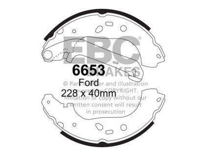 Zadné brzdové čeľuste (6653)