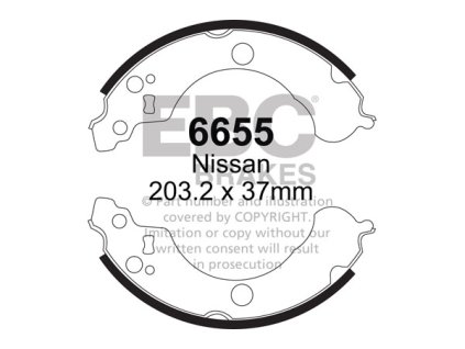 Zadné brzdové čeľuste (6655)