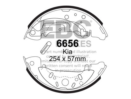 Zadné brzdové čeľuste (6656)