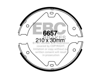 Zadné brzdové čeľuste (6657)