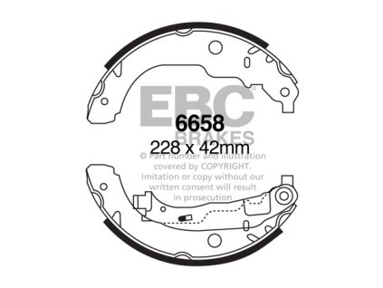 Zadné brzdové čeľuste (6658)