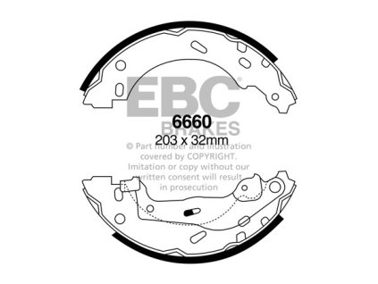 Zadné brzdové čeľuste (6660)