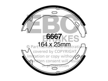 Zadné brzdové čeľuste (6667)