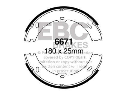 Zadné brzdové čeľuste (6671)
