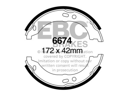 Zadné brzdové čeľuste (6674)