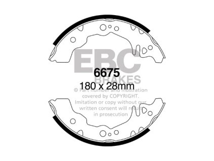 Zadné brzdové čeľuste (6675)