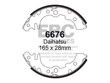 Zadné brzdové čeľuste (6676)