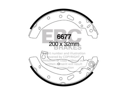 Zadné brzdové čeľuste (6677)