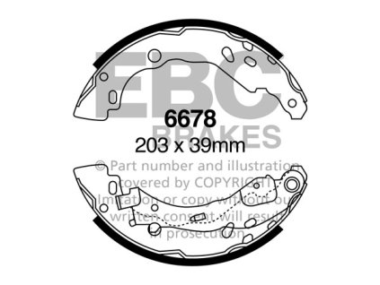 Zadné brzdové čeľuste (6678)