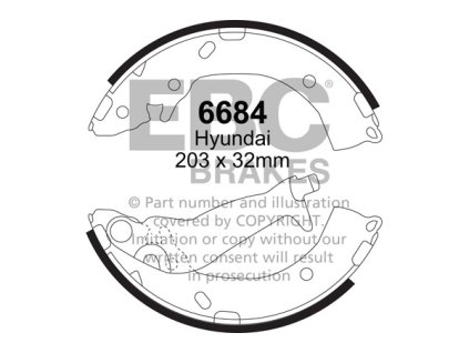 Zadné brzdové čeľuste (6684)