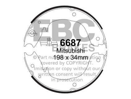 Zadné brzdové čeľuste (6687)