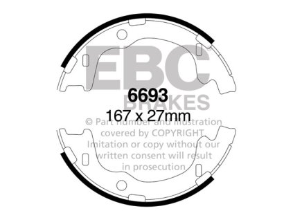 Zadné brzdové čeľuste (6693)