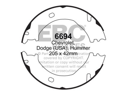 Zadné brzdové čeľuste (6694)