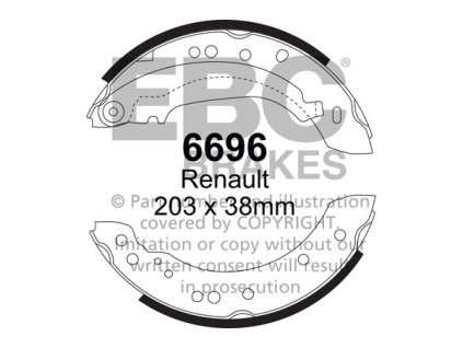 Zadné brzdové čeľuste (6696)