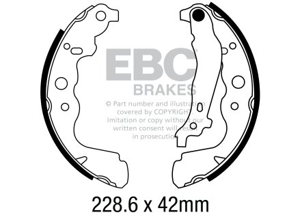 Zadné brzdové čeľuste (6699)