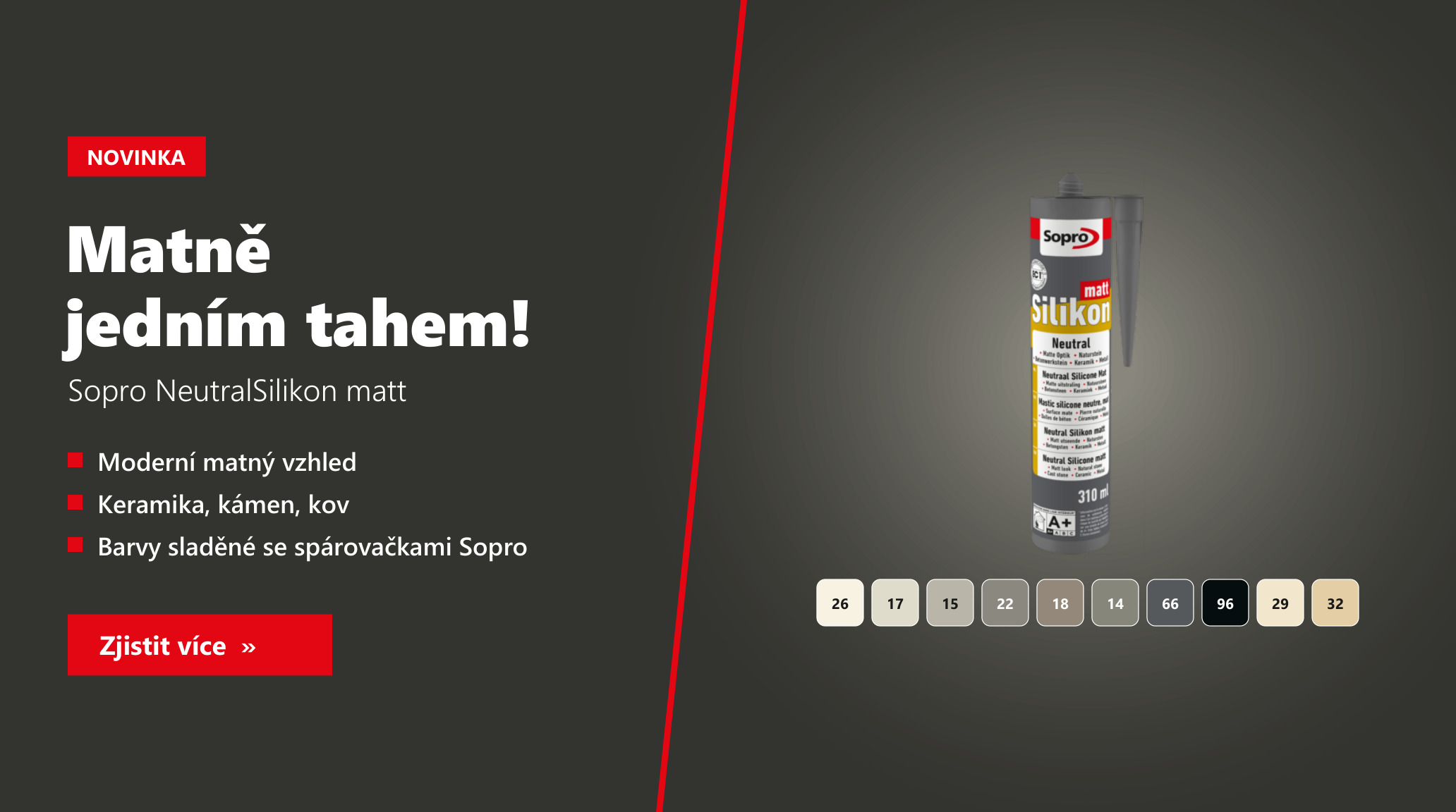 Sopro NeutralSilikon matt – matný neutrální silikon